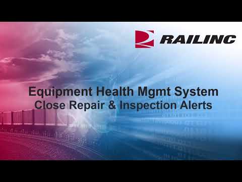 EHMS: Close Repair & Inspection Alerts