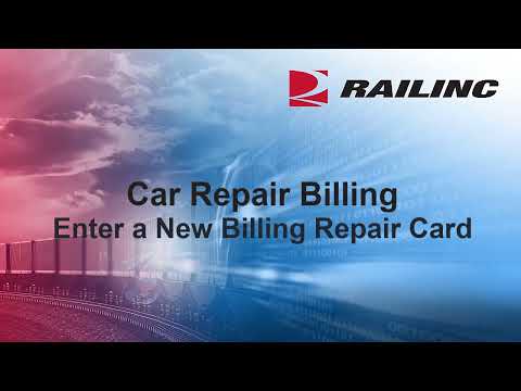 Car Repair Billing: Enter a New Billing Repair Card Demo