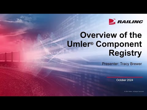 Component Tracking Overview Webinar