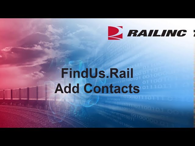 FindUs.Rail: Add Contacts Demo